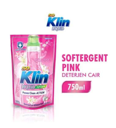 Promo Harga So Klin Liquid Detergent + Softergent Pink 750 ml - Blibli