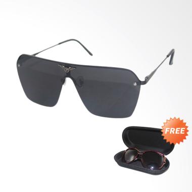ID SUNGLASS Eyewear Frame Sunglasses Unisex - Hitam [SUN 2001-01]