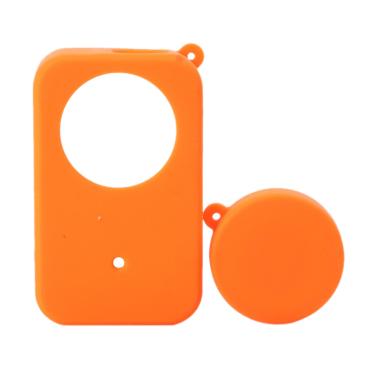 Godric Silicone Case for Xiaomi Mij ... 4K with Lens Cap - Orange