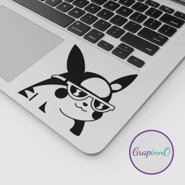 Decal Sticker Macbook Apple Pikachu Cool Pokemon Anime Stiker Laptop