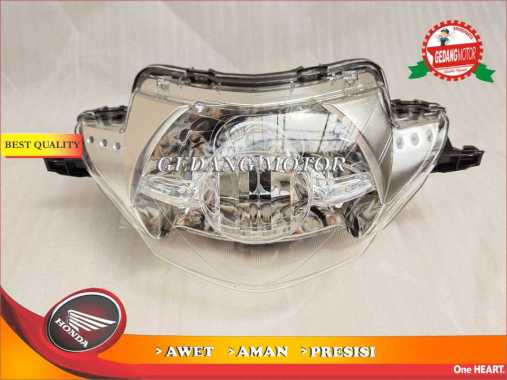 REFLEKTOR LAMPU DEPAN SUPRA X 125 LAMA BOHLAM 1 ORIGINAL HONDA