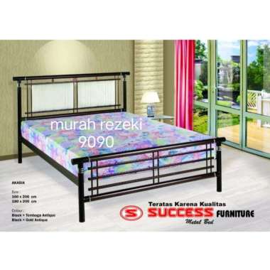Ranjang Besi Tempat Tidur Besi Minimalis 120x200 cm NEW AKASIA Success