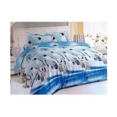 Romeo Motif 3D Penguin Disperse Set Bedcover