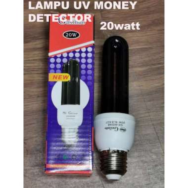 LAMPU UV MONEY DETECTOR 20 Watt GAXINDO ULTRAVIOLET DETEKSI UANG PALSU putih hitam