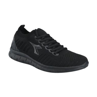 Diadora Men Running Homero Sepatu Lari Pria - Black [DIARU80415BK]