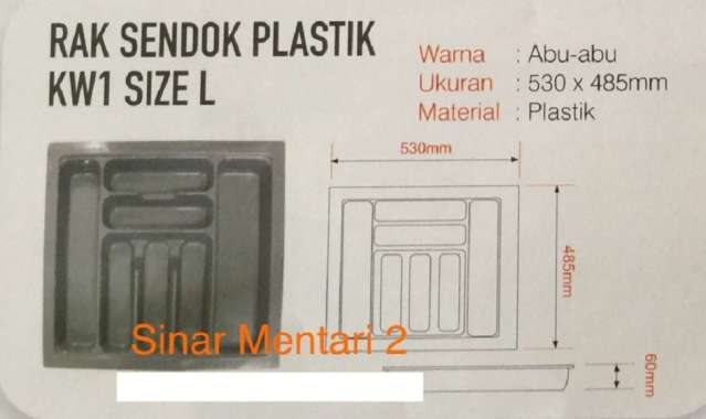 Rak Sendok Plastik Ukuran L