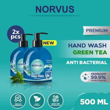 Hand Wash Green Tea 2x 500 ml - Norvus