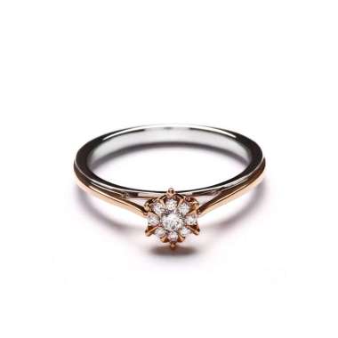 Lino and sons - Cincin Berlian FVV (HildaTwo Tone Diamond Ring) 12