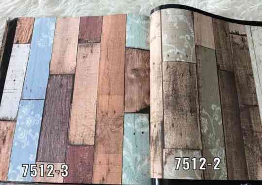Wallpaper Dinding 3D Motif Kayu Warna Natural M stone Roll Besar