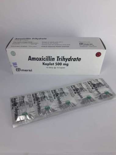 kegunaan obat amoxicillin trihydrate kaplet 500 mg