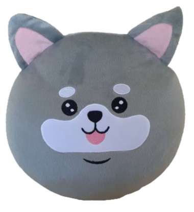 HEAVEN Bantal Sofa, Bantal Sofa Bulat Animal Lucu Husky