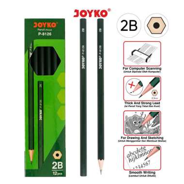 JOYKO Pensil Pencil P-8126 2B 1 Box 12 Pcs