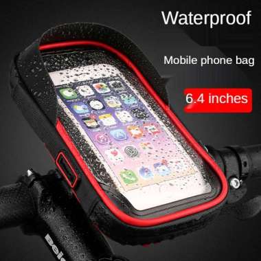 Waterproof MobilePhone Case For Bike & Motorcycle / Casing HP Sepeda Red