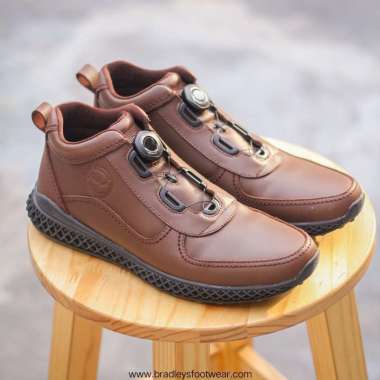 BRADLEYS HERO BROWN - SNEAKERS KULIT LIMITED 41