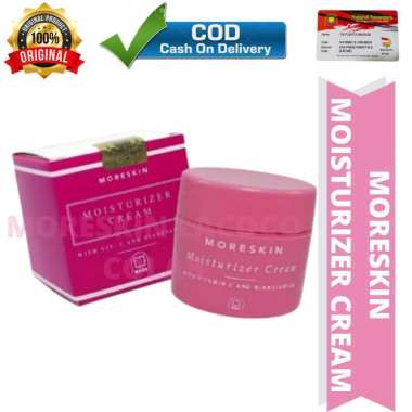 MORESKIN MOISTURIZER CREAM - PELEMBAB WAJAH - PENGHALUS WAJAH - CREAM WAJAH GLOWING - Penghilang Bru