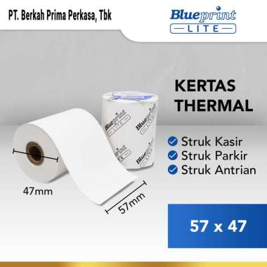 BLUEPRINT Kertas Thermal Kertas Kasir Kertas Struk PPOB Lite 57x47 mm