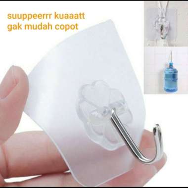 hook bening - gantungan tempel dinding hook tanpa paku