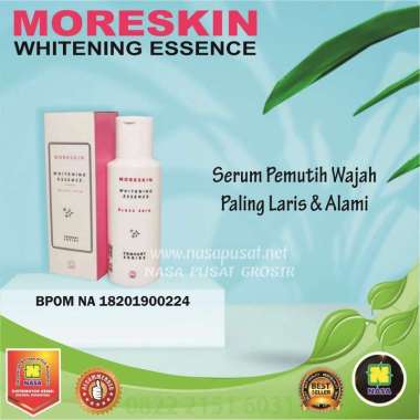 Moreskin Whitening Essence Glass Skin - pencerah wajah kusam - pencerah wajah dari nasa - pencerah w