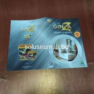 KATALOG CAT TEMBOK 300X 210MM 8HAL GINZA WALL PAINT KARTU WARNA WEATHE