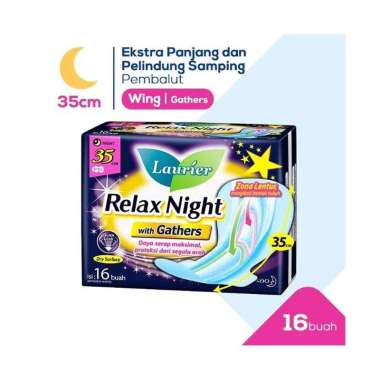 SMG/JOG/SOLO - Laurier Relax Night With Gathers [35 cm/16 Pcs]