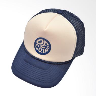 Deco.Ind Round Truck Jaring Topi Pria - Navy White [Original]
