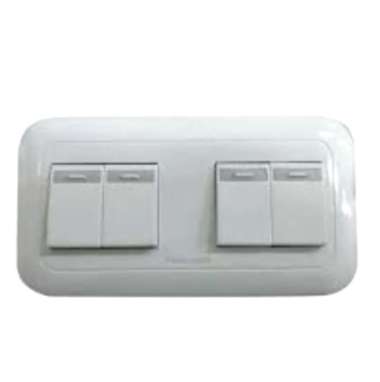 PANASONIC Wide Series Saklar 4 Gang (Seri + Seri)