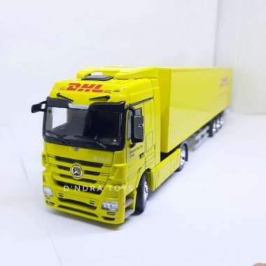 Diecast Truck Mercedes Benz Actroz Container DHL Miniatur Truk DHL