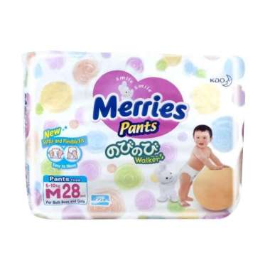 Promo Harga Merries Pants M28 28 pcs - Blibli