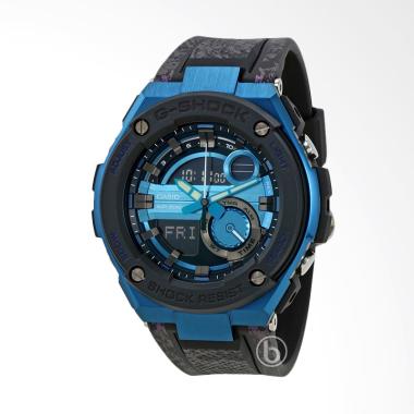 CASIO G-Shock G-Steel Crystal Pattern Jam Tangan Pria [GST-200CP] Black Blue