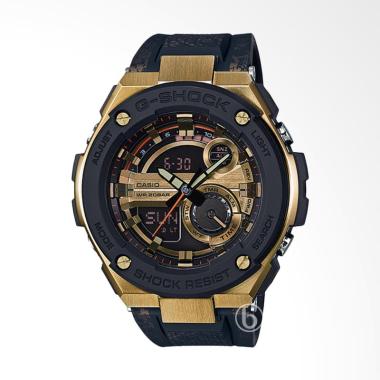 CASIO G-Shock G-Steel Crystal Pattern Jam Tangan Pria [GST-200CP] Black Gold