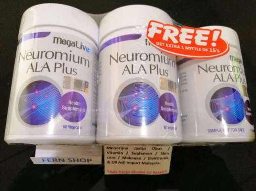 FERN SHOP - MEGALIVE NEUROMIUM ALA PLUS 60 + 60 + 15 kapsul