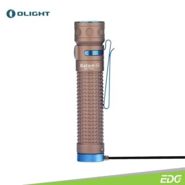 Olight Baton Pro Desert Tan 2000lm 132m Rechargeable Flashlight Senter LED