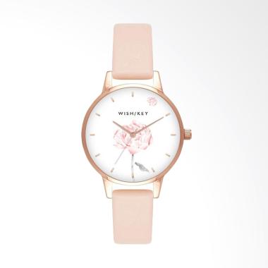 WISH/KEY Rachel WK1011RG-15 Jam Tangan Wanita [Original] Rose Gold / Pink