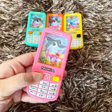 MAINAN PENCETAN AIR - ponsel hp handphone pencet water game seru ring - Pink