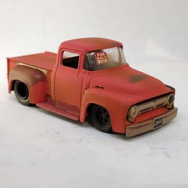 Jada Toys Miniatur Die Cast Mobil For Sale 1956 Ford F100 1:64  Tema Warna Karat Dan Rongsok.