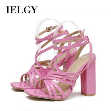 Jual IELGY High heel sandals Xia square 