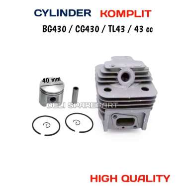 BLOK CYLINDER KOMPLIT MESIN POTONG RUMPUT BG430 CG430 TL 43 40MM 43 CC