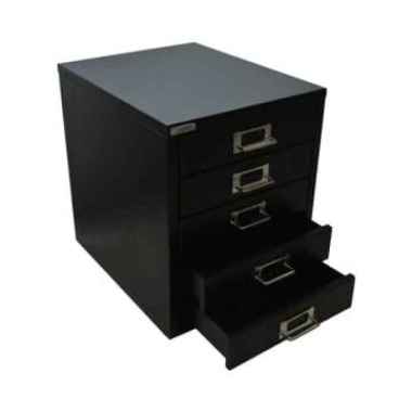 Drawer Krisbow Lemari Arsip Besi 5 Laci 41x28x69Cm - Lemari Susun Besi