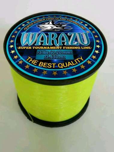 SENAR ANTI KRITING warazu fishing line KUNING STABILO