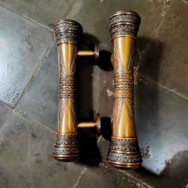 Handle pintu antik motif ukir 3 Asli Kuningan