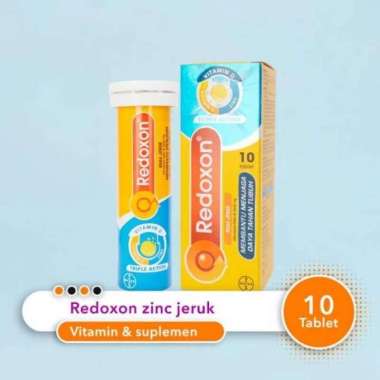 Redoxon Vitamin C + Zinc Rasa Jeruk - 10 Tablet