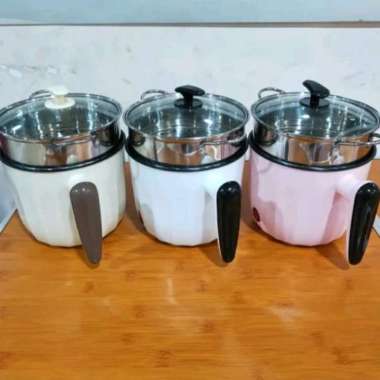 Panci Listrik Anak Kos utk Masak Mie Nasi Goreng Kukus Dll ORI 100% Multicolor