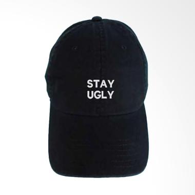 Jersi Clothing Stay Ugly Baseball Cap Topi Pria - Hitam