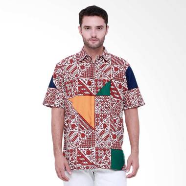 Days by Danar Hadi Tambal Modern Kemeja Batik Pria - Red