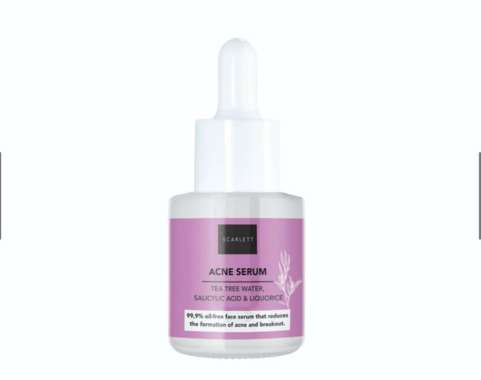 Scarlett Whitening Acne Serum - Serum Wajah Berjerawat - Serum Ampuh Penghilang Jerawat dan Bruntusa