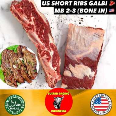 US SHORT RIBS BONE IN PREMIUM 500 GRAM IMPORT DARI USA/USA GALBI RIBS/ USA SHORT RIBS/ USA GALBI RIB