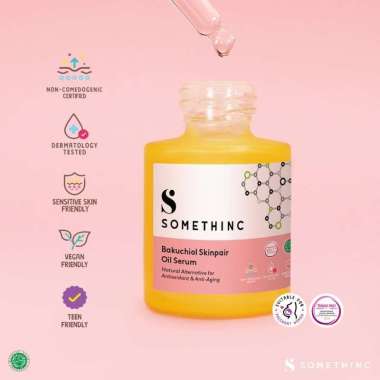 SOMETHINC Bakuchiol Skinpair Oil Serum 20ml - Serum Penghilang Jerawat / Fungal Acne - Serum Wajah A