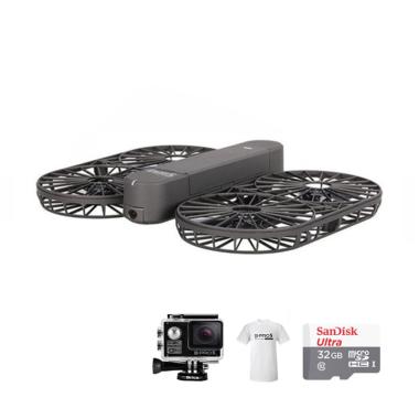 Brica Invra 5 Hybrid AirSelfie Dron ... ard 32 GB + White T-Shirt