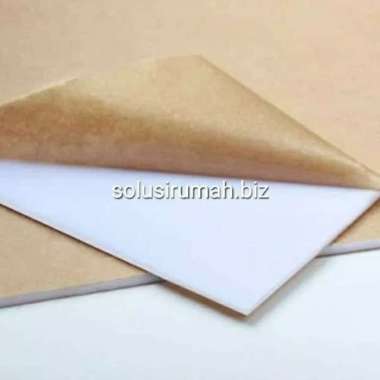 Acrylic Akrilik Sheet Custom mika Lembar 2mm putih susu tembus /10cm