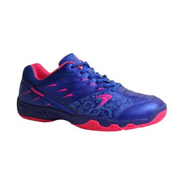 Flypower Losari 02 Sepatu Badminton Pria - Blue Hot Pink